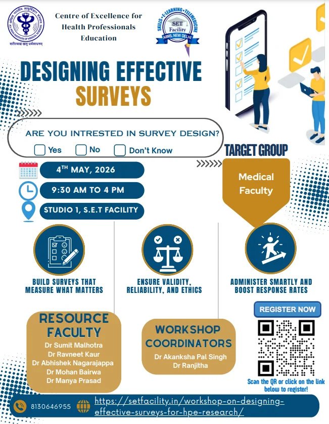 workshop on Designing Effective Surveys in Medical Education